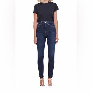 Agolde Pinch Waist Ultra High Rise Skinny - wash ovation - size 25